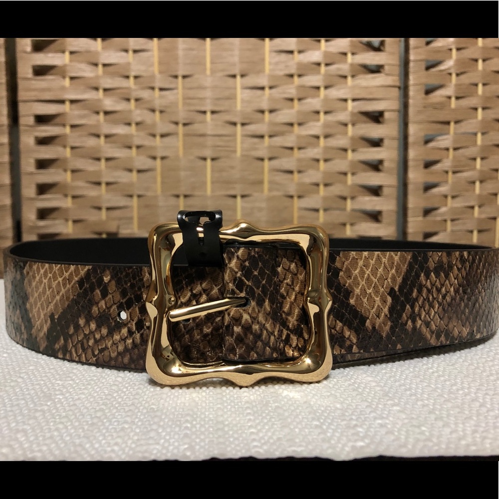 Dillard’s small snake print belt